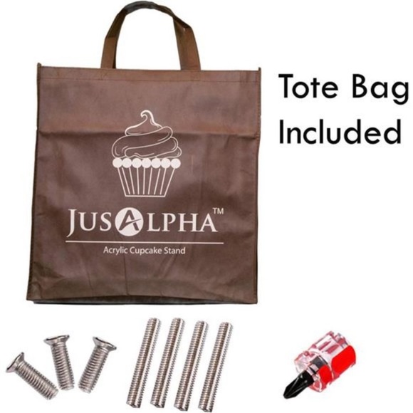 5 Tier Round Acrylic Cupcake Stand-Cake Stand-Dessert Stand, Cupcake Tower - Picture 6 of 9